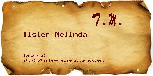 Tisler Melinda névjegykártya